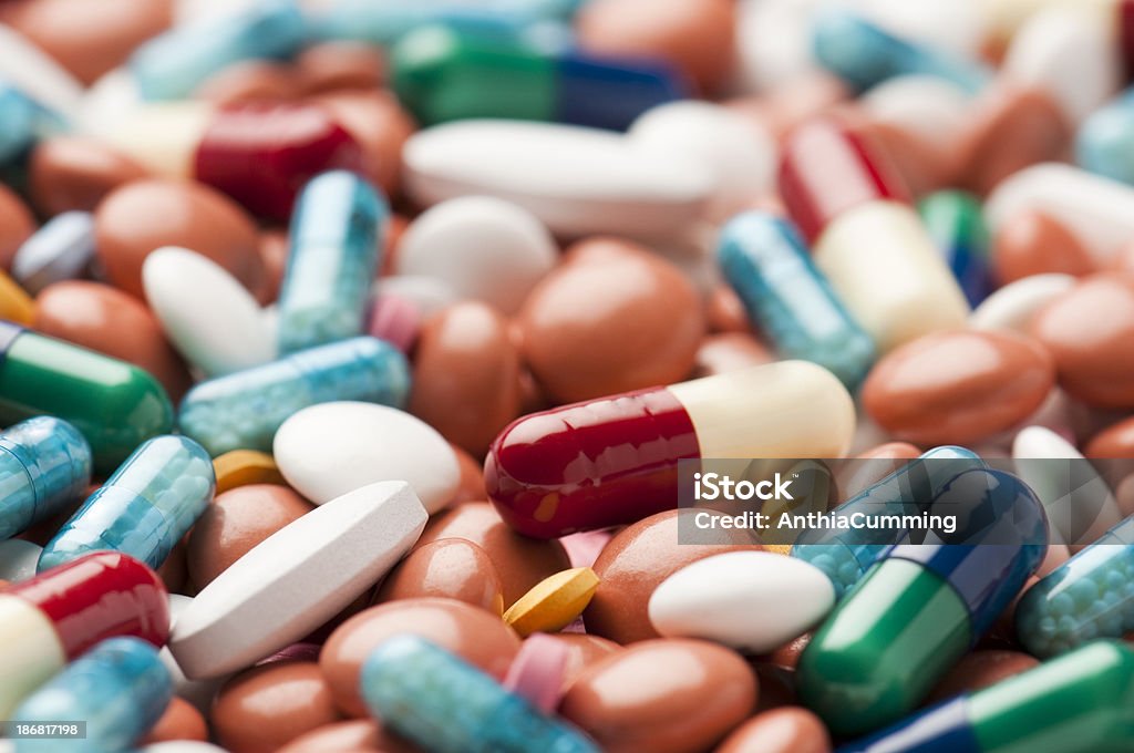 항생제, 환약 및 처방된 약물 - 로열티 프리 0명 스톡 사진