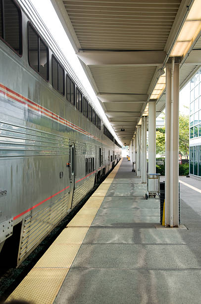 istock train at the railroad station 186817284