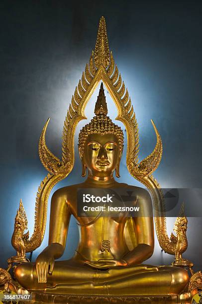 Serene Golden Buddha Thailand Series Stock Photo - Download Image Now - Bangkok, Buddha, Buddhism