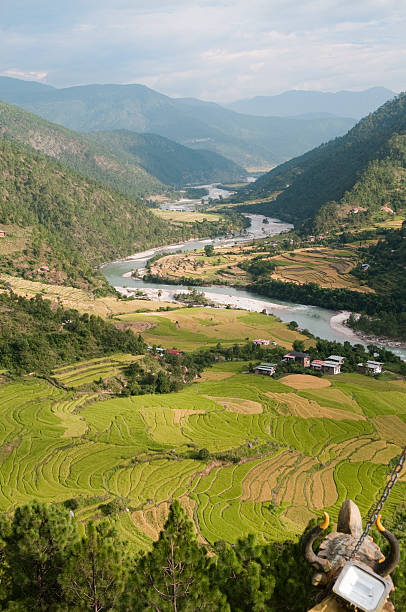 istock View of Scenic River Valley in Bhutan 186818557