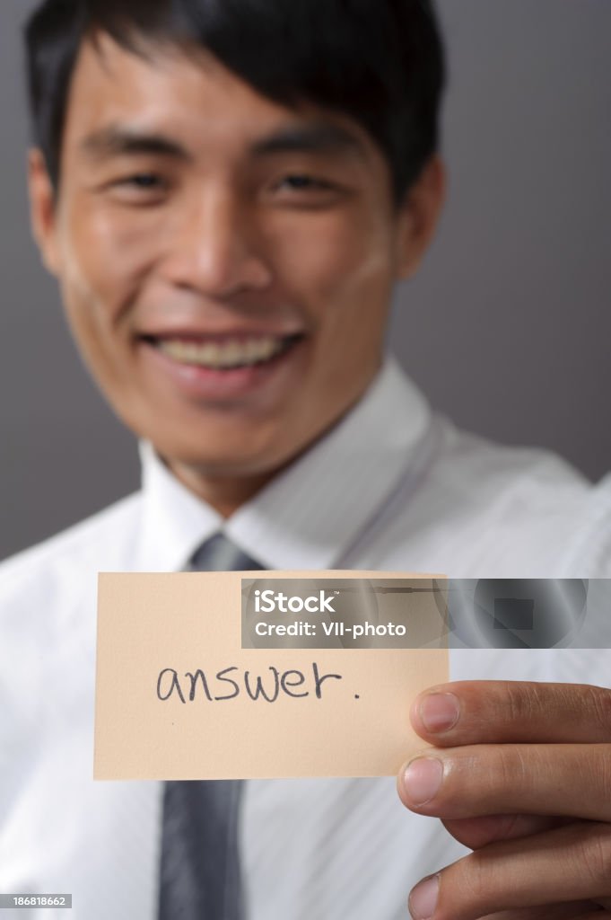 Hello Asward Answer Answer Stock Photo - Download Image Now - Adult, Agreement, Asia - iStock