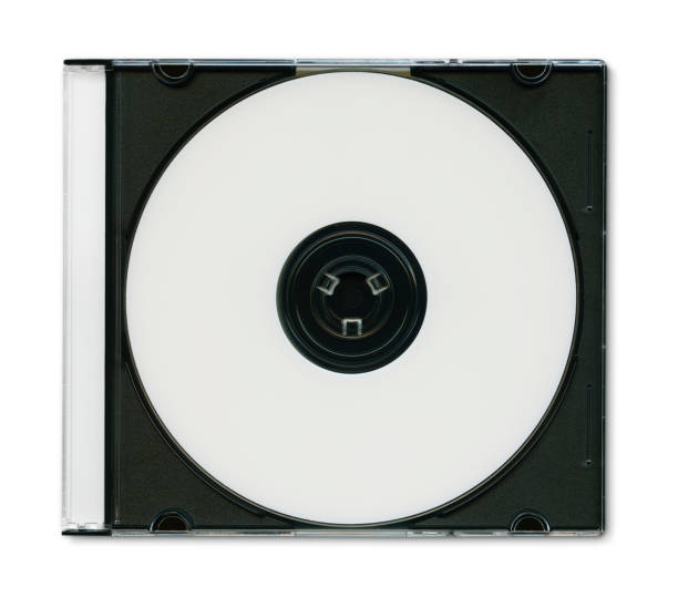 Optical disk in case with outlined path. Very high resolution optical sick in a case with OUTLINE PATHS for easy editing. Blank label space for your design. clear cd case stock pictures, royalty-free photos & images