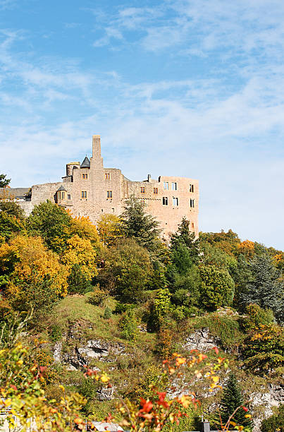 istock Old Castle Ruin on rocky hill in fall 186819088
