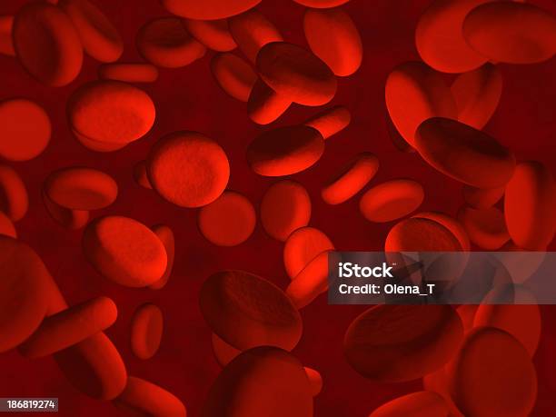 Cellule Del Sangue - Fotografie stock e altre immagini di Arteria umana - Arteria umana, Astratto, Batterio