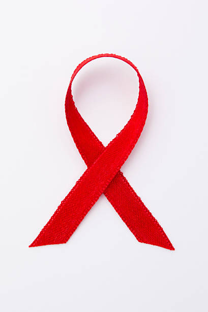 AIDS Ribbon stock photo