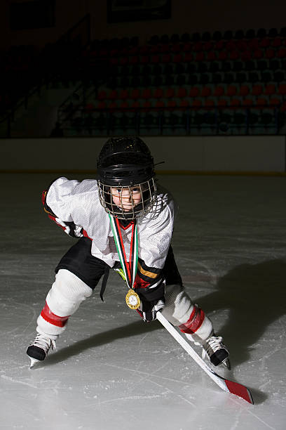 Young Hockey Player stock photo