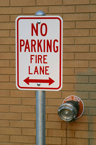 istock No Parking Fire Lane Sign 2. Road Sign. 186819893