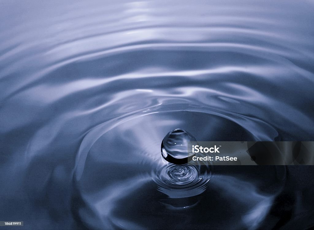 Gota de azul - Royalty-free Azul Foto de stock