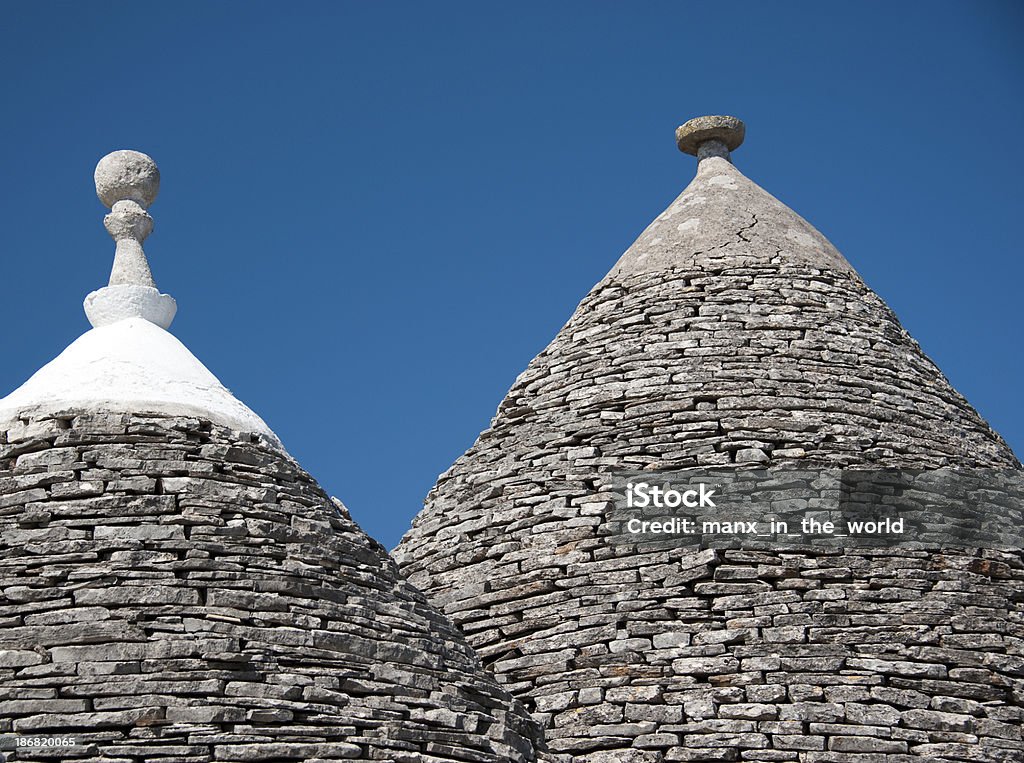 Dach Trulli w Alberobello, Włochy. - Zbiór zdjęć royalty-free (Alberobello)