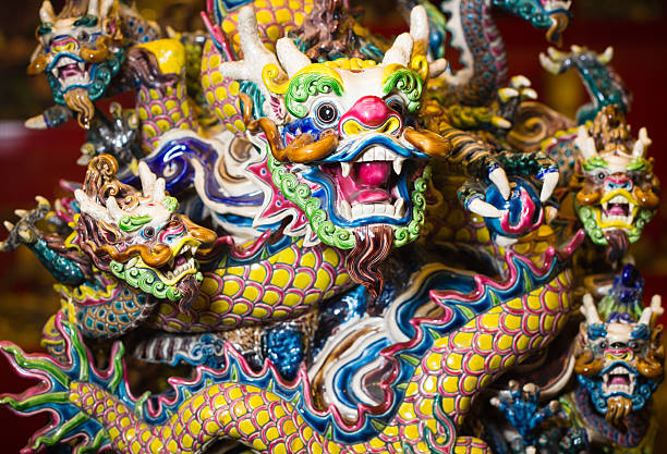 istock colorful Chinese dragon 186820193