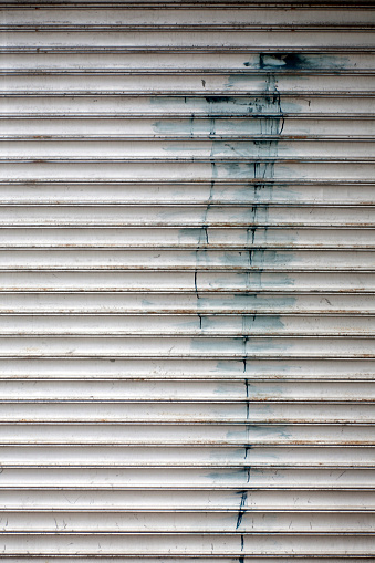 Stained Roll Up Garage Door. Part of the Urban Texture series.