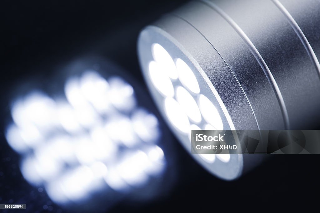 LED steel flashlight lighting  Abstract Stock Photo
