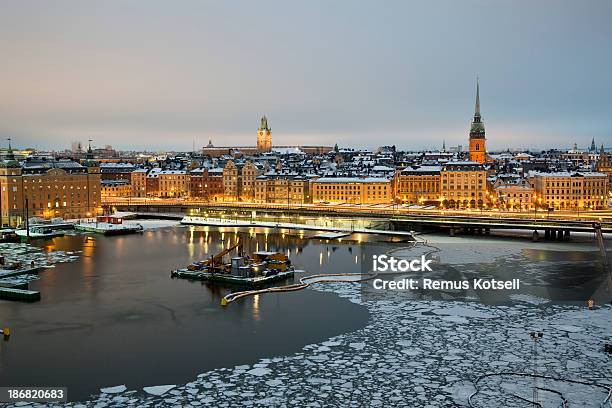 Stockholm Stock Photo - Download Image Now - Stockholm, Winter, Night