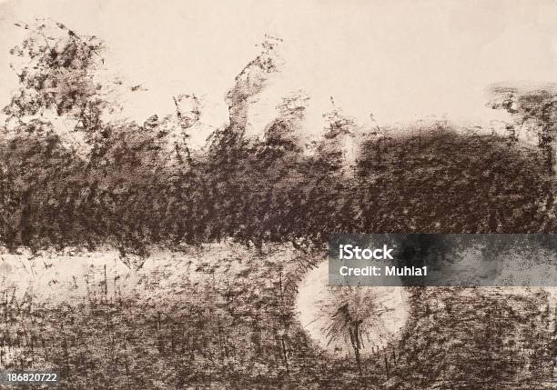 Landschaft Zieht Stockfoto und mehr Bilder von Kohle - Kohle, Gemälde, Feld