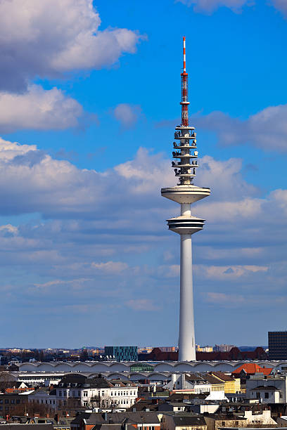 Telecommunications tower in Black Forest, Germany.