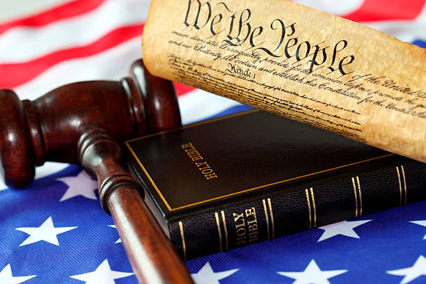 istock US Constitution, Bible, Flag and Gavel 186821103