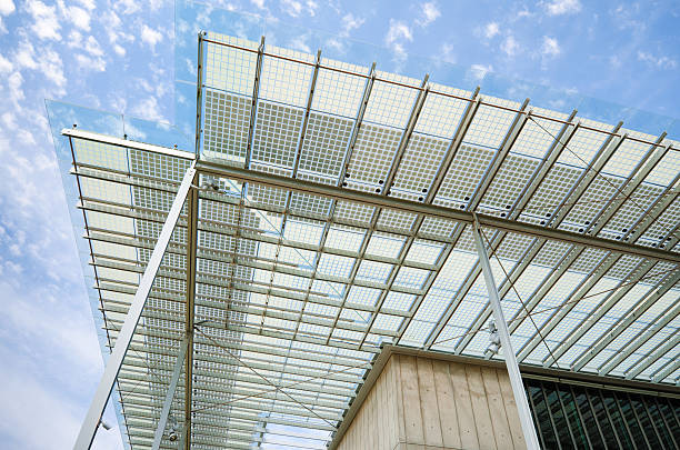 Solar panels agriculture farm roof