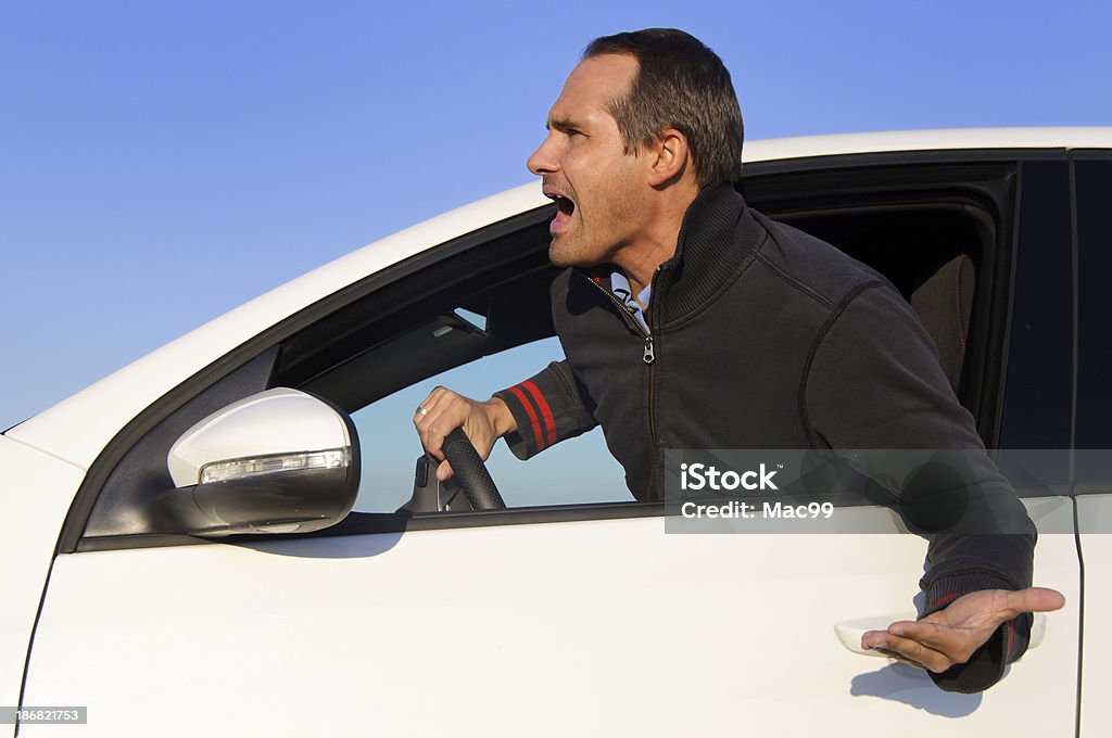 Chauffeur en colère - Photo de Adulte libre de droits