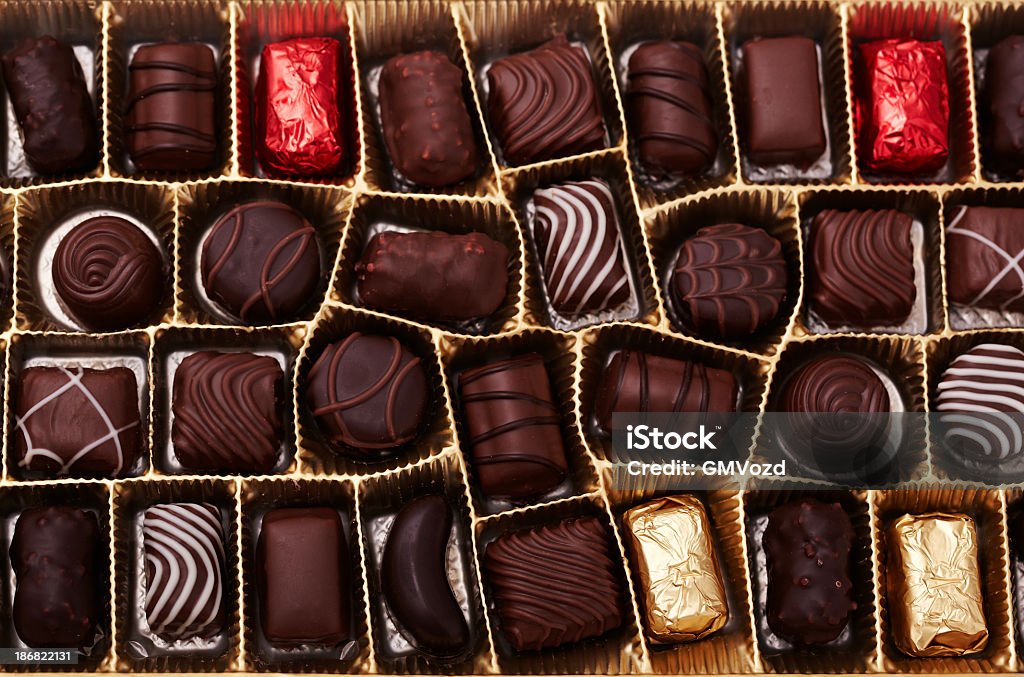 Boîte de chocolats - Photo de Chocolat libre de droits