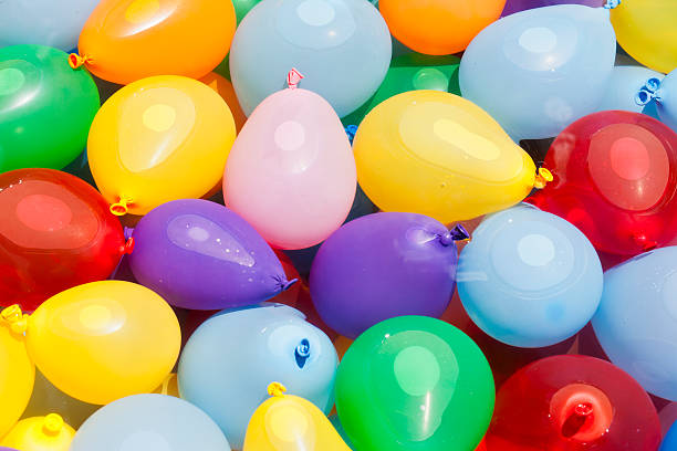 Water Balloons Ready for Battle stock photo