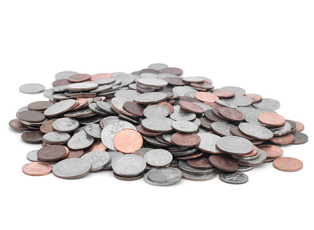 istock Pile of US Coins 186822371