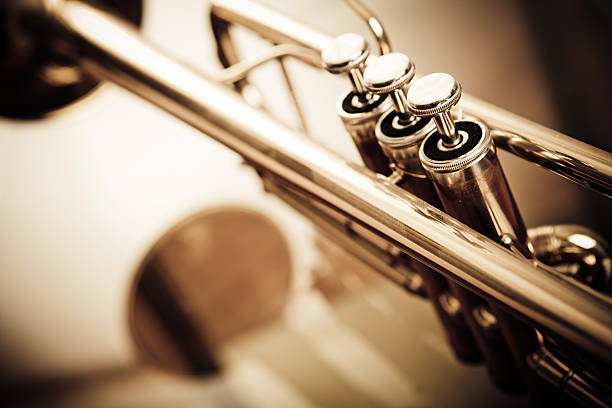 トランペット - jazz music trumpet valve ストックフォトと画像