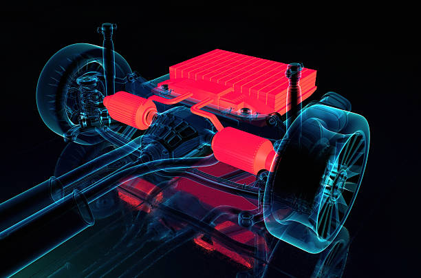 istock Car parts X-ray style 186823111