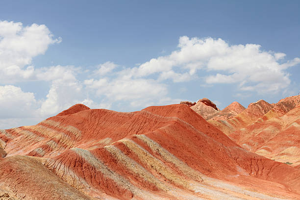 istock Colorful mountains against blue sky 186823195