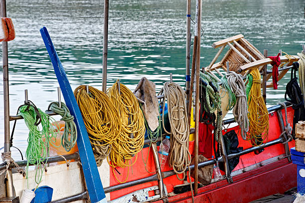 On the deck of a fishing boat in Greece.related images