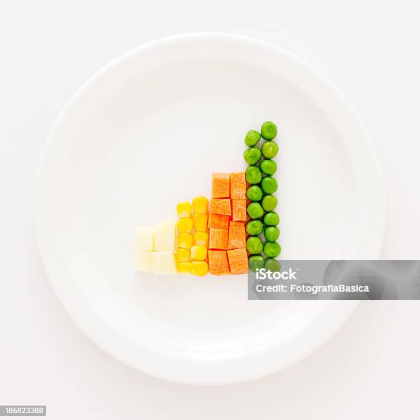 Gráfico Veggies - Fotografias de stock e mais imagens de Representação gráfica - Representação gráfica, Comida, Legumes