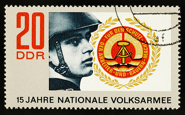 istock Postage stamp 15 years east german army 186824905