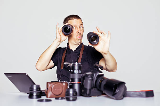 istock Photographer with photographic equipment 186824968