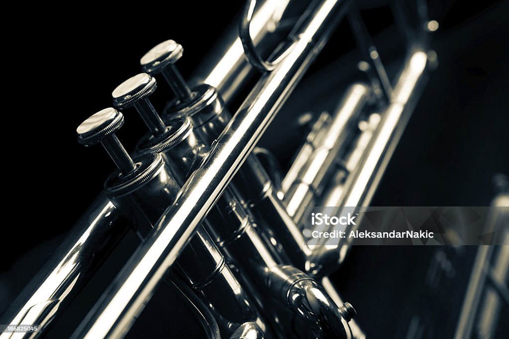 Jazz-trombeta - Royalty-free Trompete Foto de stock