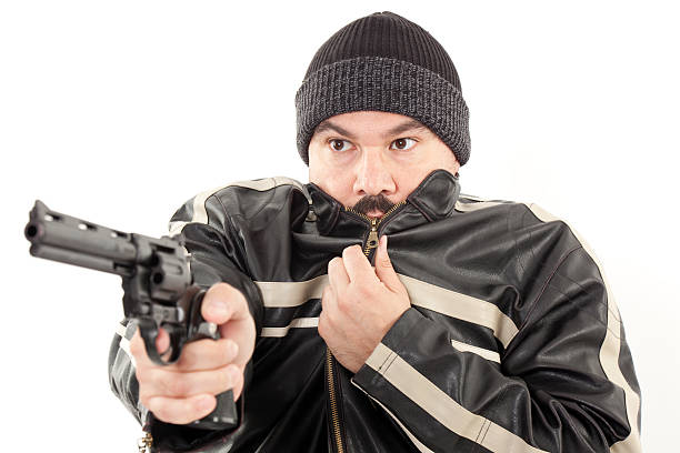 istock Hold-up with a Pistol/hand gun 186825107