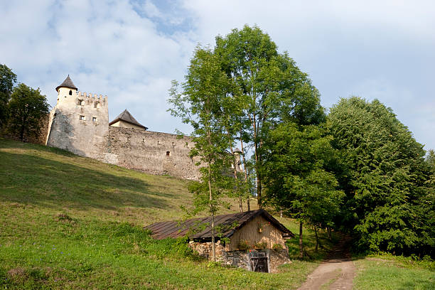 istock Slovak Countryside with a Fortress 186825236