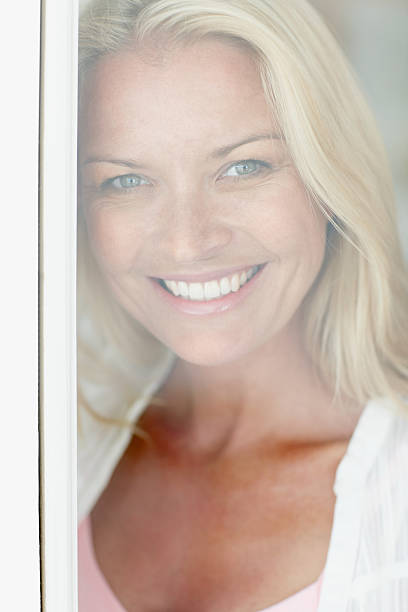 istock Lovely woman smiling 186825489