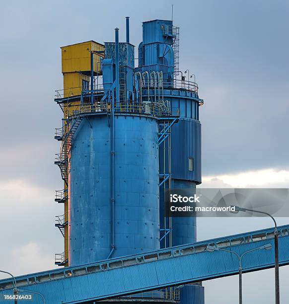 Storage Tank Stock Photo - Download Image Now - Architecture, Blue, Built Structure