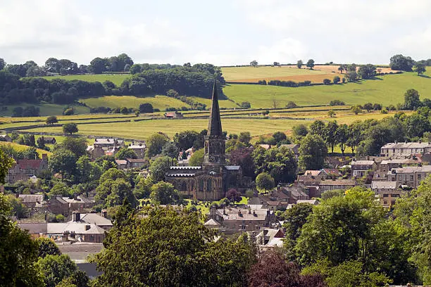 "Bakewell, city in South of Peak District, Derbyshire, England."