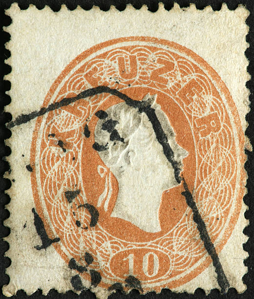 istock very old Austrian Kreuzer stamp 186826984
