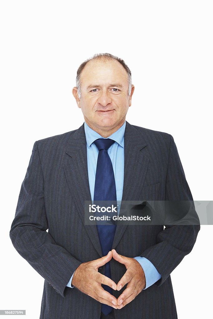 Retrato de um homem de negócios madura confiante - Foto de stock de Homens royalty-free