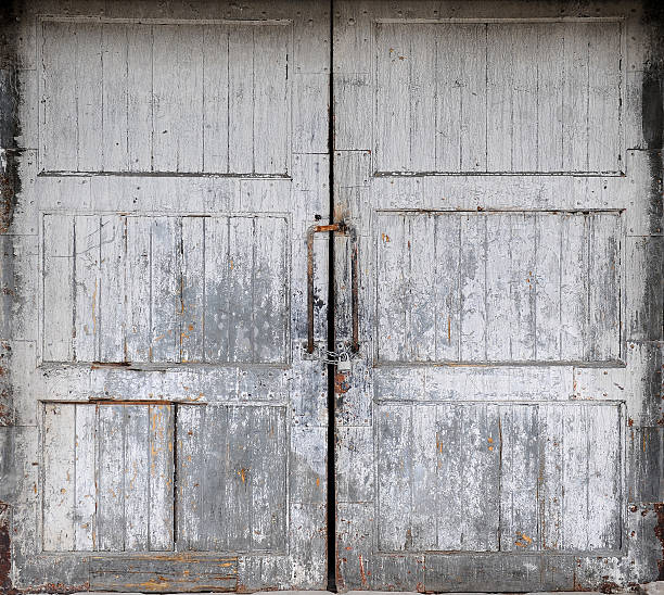istock Old wooden retro door 186827695