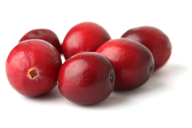 Cranberries  Isolated in White