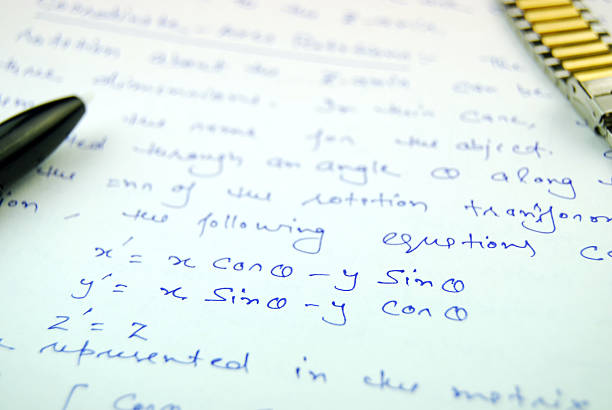 istock Equation and Matrix form of rotation 186828089
