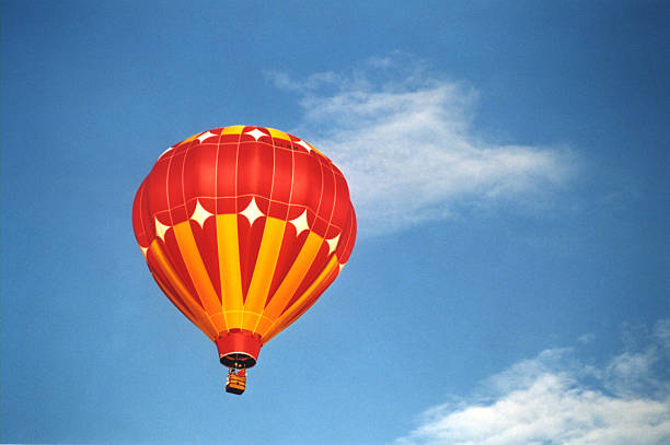 Hot Air Balloon in the Sky stock photo