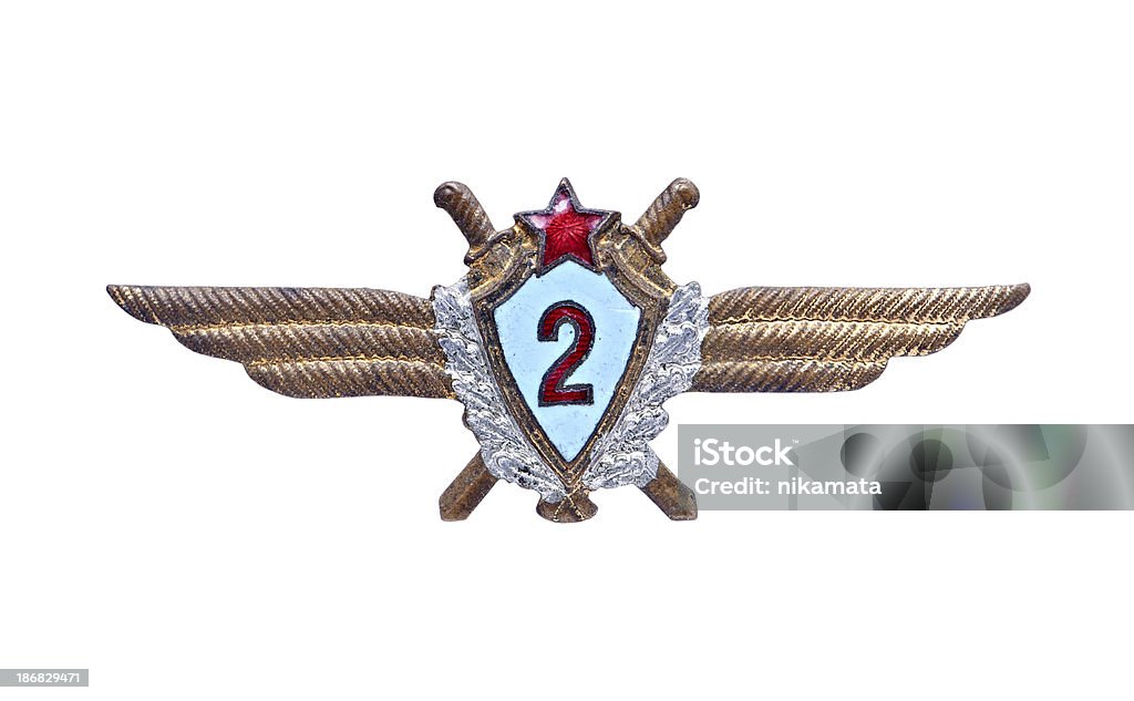 Exército Soviético Piloto de emblema - Royalty-free Dourado - Cores Foto de stock