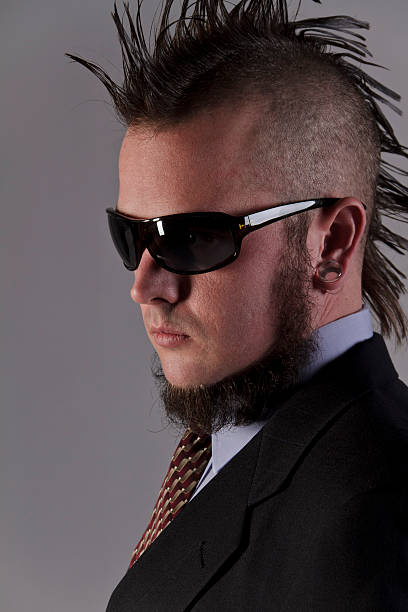 istock Young Businessman With a Mohawk and Beard 186829924