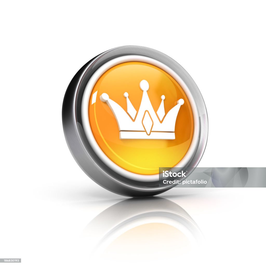 Crown 3d Ikona - Zbiór zdjęć royalty-free (Ikona)