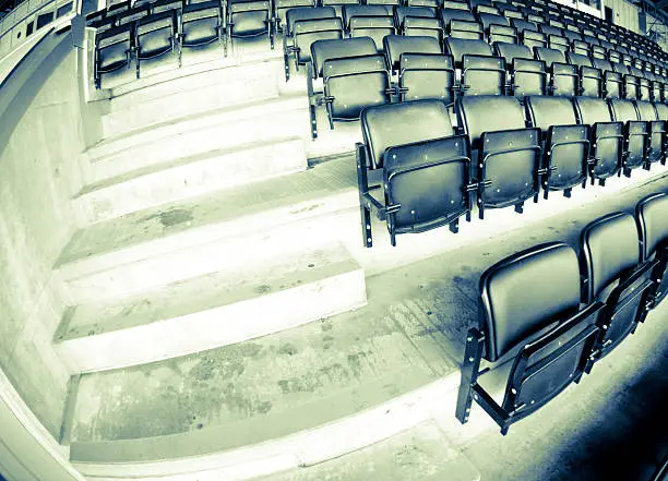 Photo of football stadium seats in norway