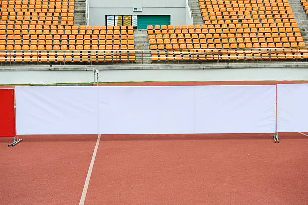 Advertisement in stadium Advertisement in stadium stadium advertising stock pictures, royalty-free photos & images