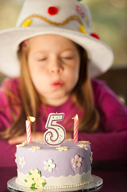 istock blowing candle on her birthday's cake 186831050